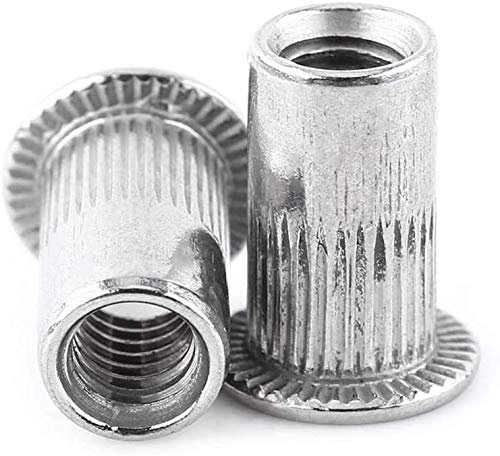 20Pcs Tuercas de Remache, M3 M4 M5 M6 M8 Tuercas Remachables Acero inoxidable 304, Remaches Ciegos de Rosca Métrica (M5)