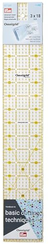 Prym Omnigrid Universal Ruler Inch Scale 3 x 18