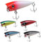 senvenelec 5Pcs Wobbler Angelköder, Kunststoff Hart Köder Angelhaken, Angelköder Hecht Wobbler Kunstköder, Fischköder Bionic, für Süßwasser Brine Fishing, Forelle, Barsch, bionischer starrer Köder.