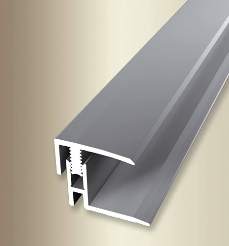 Küberit Perfil de cierre tipo 560 mono-clip en acero inoxidable.