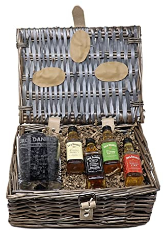 Personalised JD Gift Hamper with Engraved Glass