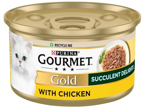 Gourmet Gold Succulent Delights Adult Wet Cat Food Chicken 85g