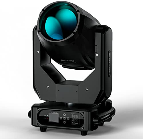 WZYBUTA Cabeza Movil 280W 10R DMX512 Luces para Escenario RGBW Luces de Fiesta 17Gobos 15 Colores para Discoteca Boda DJ Party Navideña Iluminación