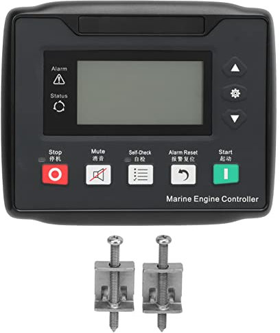DC8-35V Stromaggregat Controller, Automatisches Start Stopp Steuermodul, Einzelner Stromaggregat Startschutz, mit LCD Bildschirm, Mehrere Funktionen für Die Industrie