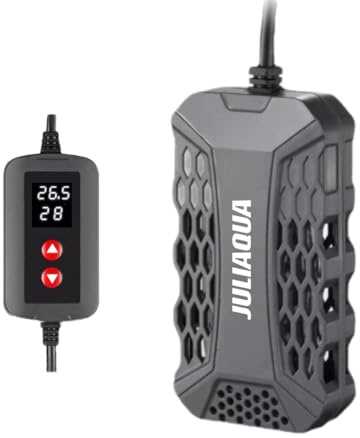 JULIAQUA Calentador de acuario con indicador de temperatura, calentador ecológico ajustable, 25 W/50 W/100 W/150 W (Q-150 W)