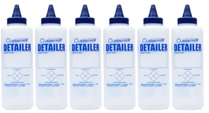Nanoskin Squeeze Bottles for Easy Liquid Dispensing, 6-Pack