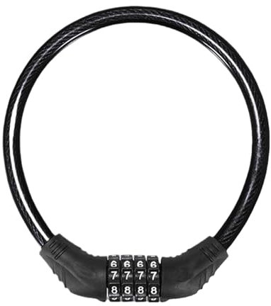 Kombinationsfahrradschloss, Fahrradschlösser Kabel | 4-stelliges robustes schlüsselloses Fahrradschloss | Rücksetzbare robuste Zahlenschlösser mit Diebstahlschutz für Fahrräder für Motorräder, Türen,
