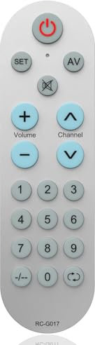 Telecommande Universelle Facile à Utiliser avec de Gros Boutons - Télécommande TV Universelle pour Personnes âgées