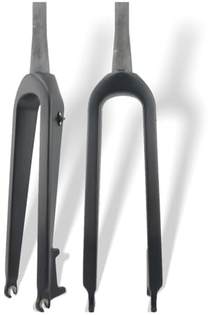 Mountainbike Stel Gaffel 26/27,5/29/29L Tum Cykelgaffel 1-1/8 Rakt Rör Gänglös Framgaffel Ultralätt Kolfiber Skivbroms QR 100 Mm Hård Framgaffel