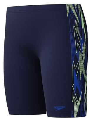Speedo Boys Placement Jammer Swim Trunks Swimmers Peacoat/Deep Sapphire Size 11-12 Years