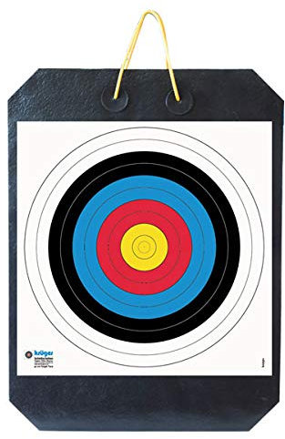 YATE Bogenschießen Zielscheibe Polimix R mit Griff 80cm x 60cm x 10cm bis 45 lbs (Pfund) Bogensport Bogenschießscheibe Bogenzielscheibe mit 2 Scheibenauflagen 40cmx40cm Indoor & Outdoor