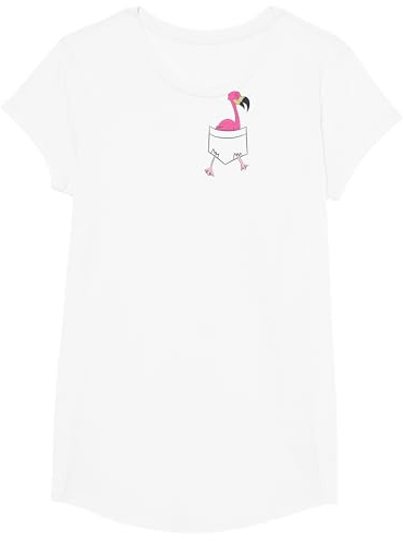 Rosa Flamingo in der Tasche Cooler Taschen Flamingo T-Shirt