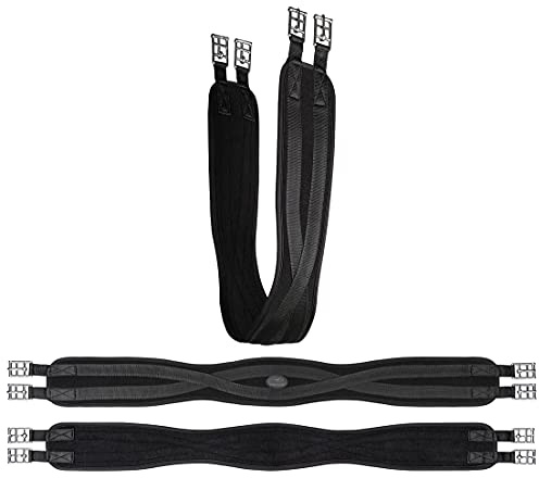 Equinate Liam Sangle de selle sans élaastique, anatomique et respirante 130 cm