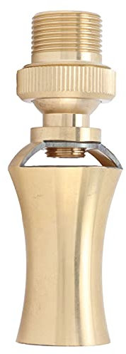 Testa di Spruzzo a Getto di Direzione Regolabile in Ottone, Ugello per Fontana di Cedro a Torre di Ghiaccio Testa di Spruzzo Regolabile per Laghetto(G1/2 Female Thread G3/4 Male Thread 25mm)