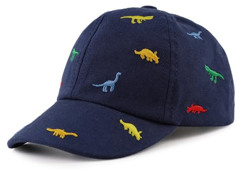 Pesaat Requin Chapeau pour Bébé Garçon Coton Casquette de Soleil Petit Enfant Chapeau Printemps D’été (50CM(1 à 2 Ans), Marin Dinosaure)