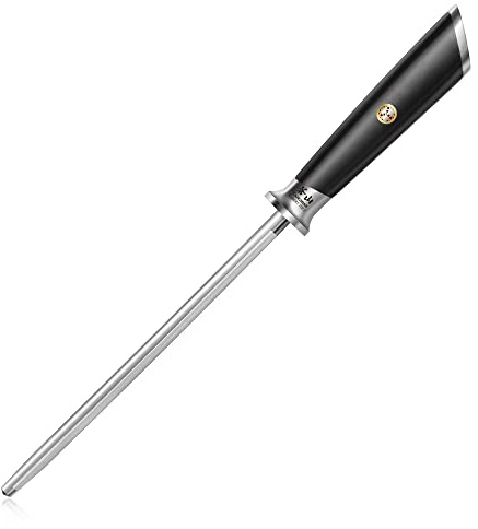 Cangshan ELBERT Series High-Carbon 8-Inch Honing Steel (Black)