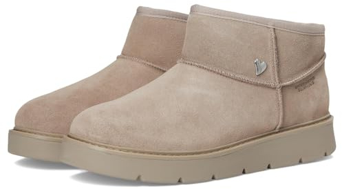 Skechers Keepsakes Mini bottes de neige confortables mains libres pour femme, taupe, 40 EU