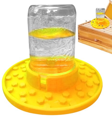 Alimentador de Abejas – Tarro Masons para Colmena, Vasos de Jardín con de Azúcar | Alimentación Eficiente de Abejas, Entrada y Agua, Herramienta Apicultura, Colmena