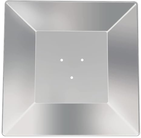 Homeponnew Escudo reflector cuadrado de aluminio para calentadores piramidales de patio, toldo de repuesto para calefacción al aire libre, compatible con la mayoría de los modelos