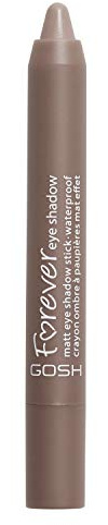 GOSH Forever Eye Shadow Lidschatten-Stift mit cremiger Textur für einfaches Auftragen und intensives Farbergebnis I wasserfest, hält bis zu 8h I parfümfrei & hautverträglich I 010 Twisted Brown (Matt)
