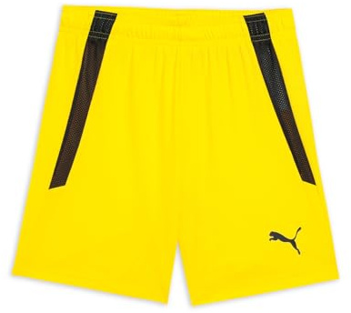 PUMA Unisex Kids Teamliga Jr Shorts, Cyber Yellow-puma Black, 140 EU