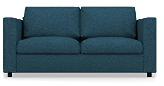 comfortly Ersatzbezug für 2-Sitzer-Sofa, handgefertigt, kompatibel mit VIMLE Couch, 140 cm Matratze (strapazierfähig, blau)