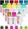 Sprühdosen Set Edding 18 Knaller Farben Premium Spray - matt - Sprühlack für Dekor-Arbeiten + Ersatzsprühköpfe - trocknet sehr schnell, hält dauerhaft