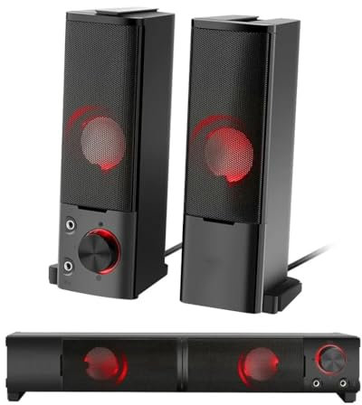 ZHCHAO Altoparlanti intelligenti for musica surround stereo da 3,5 mm Barra audio a colonna Computer PC Home Notebook TV Altoparlanti