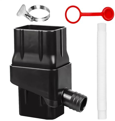 Rainwater Collection System - Rain Barrel Diverter Kit | Eco-friendly Water Butt Diverter Kit | Adjustable Diverter Easy Install, Efficient Collection Diverter For 2 X 3inch Standard Downspouts