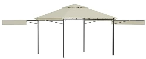 Pavillon mit Doppelt Erweiterten Dächern, Xichuzi Faltpavillon, Pergola, Partyzelt, Standmarkise, Garten Pavillion, Sonnenzelt, Grillpavillon, 3x3x2,75 cm 180 g/m²