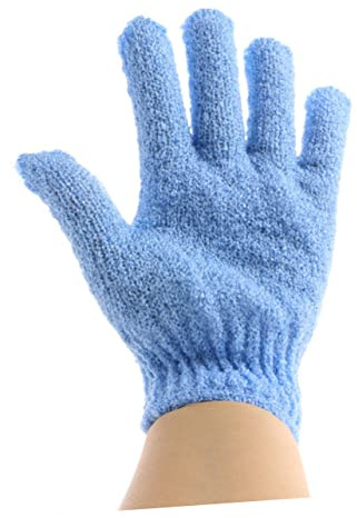 BESTYASH 2pièces De Bain Exfoliants Nylon Pour Douche Hommes Femmes Et Garçon Fille Lot De Bleu