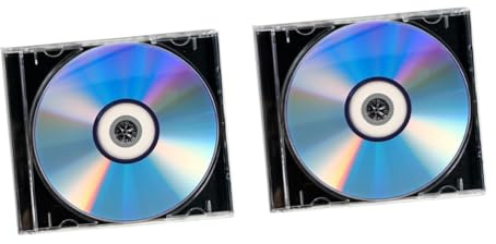 Mikikit Discos DVD Vírgenes Grabables para Audio y Vídeo, 2 Juegos con Estuches, Capacidad Amplia, Compatibles para Grabación Telefónica y Almacenamiento En Hogar y Oficina, Color Transparente