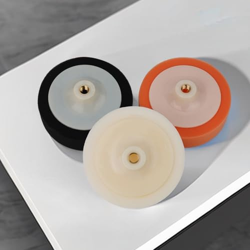 Almohadillas de pulido de esponja de 150 mm para pulido y pulido de automóviles, paquete de 3 cabezales de pulido de espuma suave con rosca M14, reutilizables y enjuagables para Professi(B)