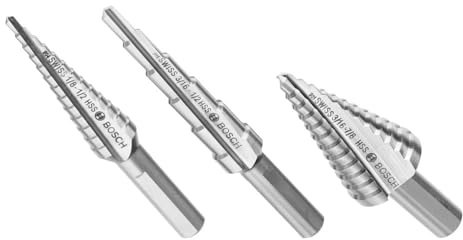 Bosch SDC30 3 pc. High-Speed Steel Turbo Step Drill Bit Set