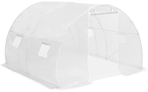vidaXL Invernadero, Vivero con Ventanas Puerta, Protección para Frutas Verduras Plantas, Vivero de Jardinería para Jardín, 9 m² 300x300x200 cm