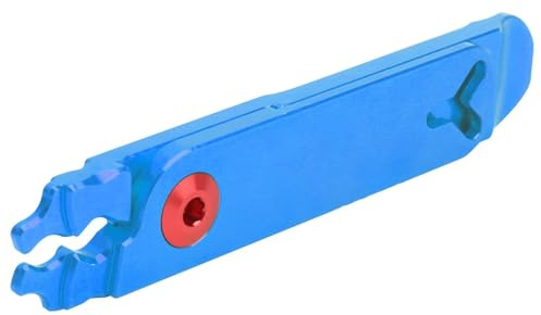 Alicates de eslabones Maestros de Bicicletas, Herramienta Multifuncional de extracción de Cadenas de eslabones rápidos, Herramienta de válvula, Herramienta de reparación de Bicicletas(Azul)