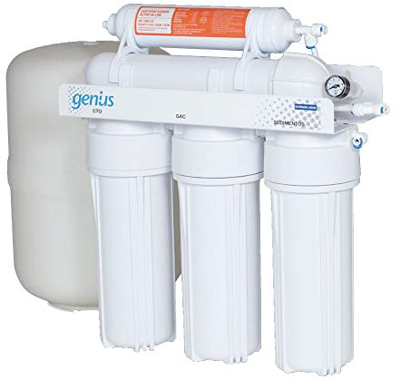 ATH - Osmosis Inversa Doméstica 5 Etapas Genius Pro 50 - Original - Con Grifo y Accesorios de Instalación