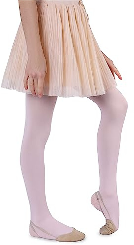 NOQ Mikrofiberstrumpbyxor för flickor 60 DEN mjuka varma bekväma ogenomskinliga för barn vardagliga fester dansskola ett par Mary, Primrose, 104-110