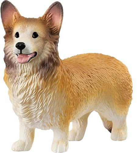 SCHLEICH Farm World - Cute 5cm Whelsh Corgi Toy Dog Figurine for Kids. Realistic, Hand-Painted Farm Animal Toys for Boys and Girls. Fun Figure for Screen-Free Learning for Children Ages 3+ 13999