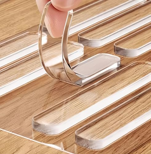 ZOMPAGO Clear Silicone Cabinet Door Bumpers Furniture Floor Protector,R30 pcs,Self-Adhesive Sound Dampening Furniture Pads,Surface Protection Bumpers for Drawers,Table Tops,Door stoppers for Wall