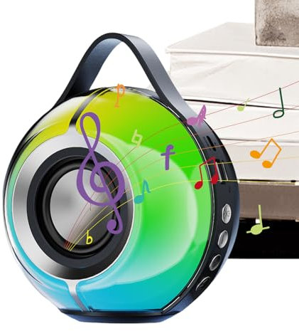 Bexdug Altoparlante Da Esterno - Altoparlanti per Interni ed Esterni con Bassi Potenti - Diffusore Wireless Impermeabile Per Interni E Outdoor Con Effetti Luminosi