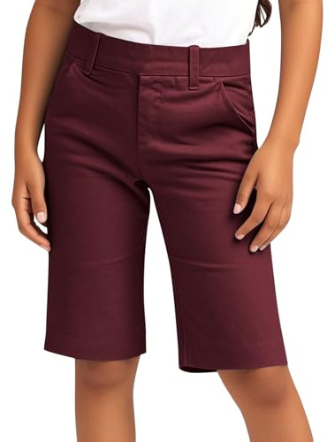 Pantalones Cortos para Niños y Niñas,Pantalon Corto de Vestir con Cintura Alta Elástica Transpirables Básicos Pantalón de Senderismo Casual Color Sólido Bermudas Verano Ropa Niño Rebajas 4-14 Años