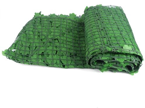 CHERIPOLI 1 m, 3 m, hojas de hiedra, setos artificiales, valla de privacidad, hiedra, plantas de hiedra, para jardín, boda, fiesta, decoración de pared, decoración de habitación estética