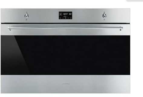 Smeg SFP9302TX Forno Elettrico Multifunzione, 90 Cm, 115L, Termoventilato, Tripla ventola, Pirolitico, Inox Antimpronta, Classe Energetica A+