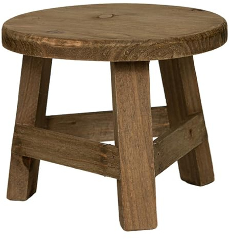 Whyzsjnclg Petit Tabouret en Bois, Tabouret de Plante Rond en Bois, présentoir de 7, 1x5, 9 Pouces, tabourets d'intérieur pour bonsaï, Figurine succulente