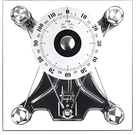 Báscula Mecánica, Báscula De Baño Analógica Profesional, Báscula Corporal 120kg, Esfera Grande 155mm, Vidrio Templado Redondo/cuadrado, Protección Ambiental, Para Hoteles, Gimnasios, Hogares, Square