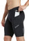 baleaf Radlerhose Herren Fahrradhose Gepolstert Radfahrerhose mit Sitzpolster Radunterhose Atmungsaktive Schnelltrocknend Rennrad Hose Herren Schwarz L
