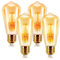 EXTRASTAR E27 Ampoule LED Vintage 4 Pack Edison Style Retro 6W Antique Lampe décorative Blanc Chaud 2200K 600LM Non-Dimmable, Lot de 4