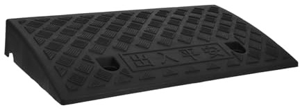 Happyyami Dog Ramp Pet Ramp Home Bike Portable Lightweight Plastic Curb Ramps Heavy Duty Plastic Threshold Ramp for Driveway, Sidewalk, Car, Scooter Small Lawn Mower Dog Ramp Pet Ramp