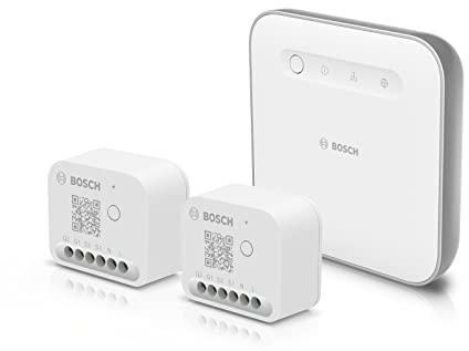 Bosch Smart Home Starter Set Licht-/Rollladensteuerung II zur Steuerung der Beleuchtung, Rollläden/Jalousien/Markisen, kompatibel mit Amazon Alexa, Google Assistant und Apple HomeKit - Amazon Edition